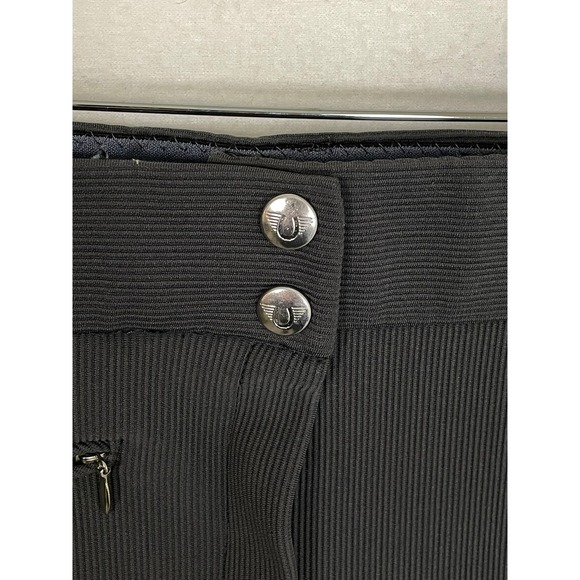 Ribbed Low Rise Knee Patch Riding Breeches Charcoal Ladies Size 30 - Picture 8 of 13